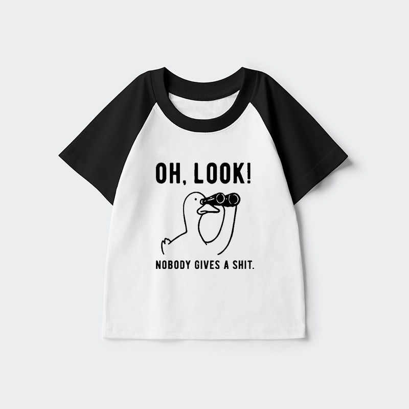 Tokyo-Tiger No One Cares About The Duck Kids Raglan T-shirt
