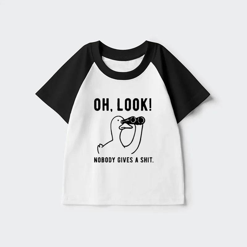 Tokyo-Tiger No One Cares About The Duck Kids Raglan T-shirt