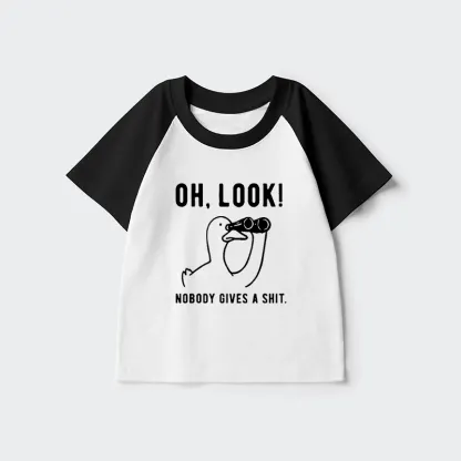Tokyo-Tiger No One Cares About The Duck Kids Raglan T-shirt