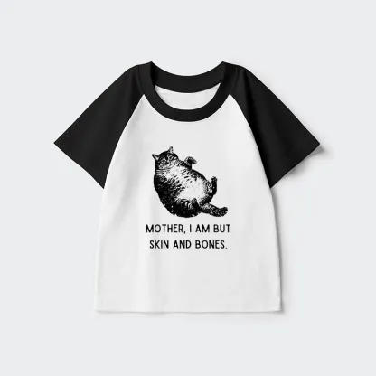 Tokyo-Tiger Overweight Cat And Its Doting Owner Kids Raglan T-shirt