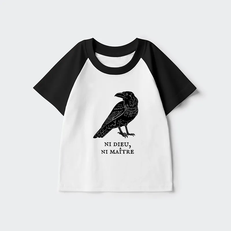 Tokyo-Tiger Crow Have A Strong Sense Of Self Kids Raglan T-shirt Sale