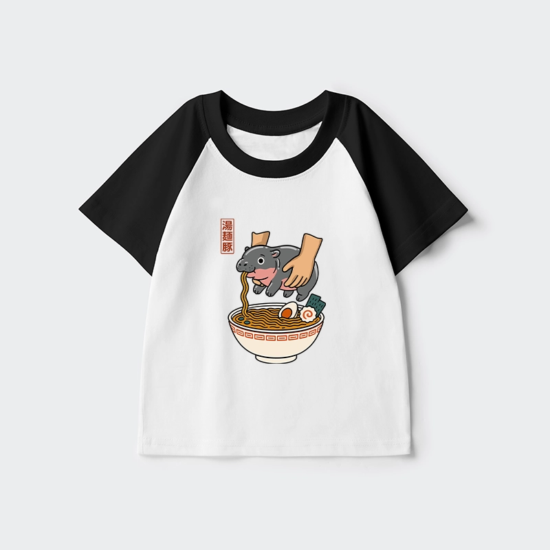 Tokyo-Tiger Noodles Got Me Kids Raglan T-shirt