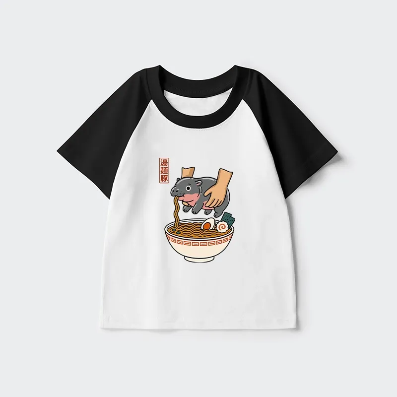 Tokyo-Tiger Noodles Got Me Kids Raglan T-shirt Sale