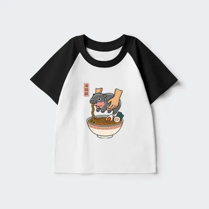Tokyo-Tiger Noodles Got Me Kids Raglan T-shirt
