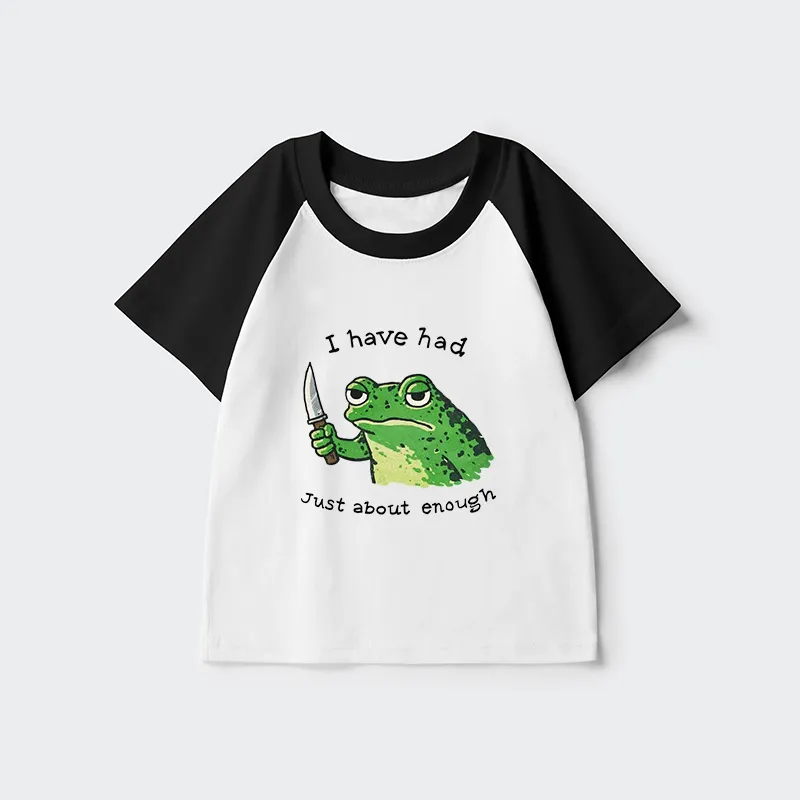 Tokyo-Tiger Impatient Frog Kids Raglan T-shirt Sale