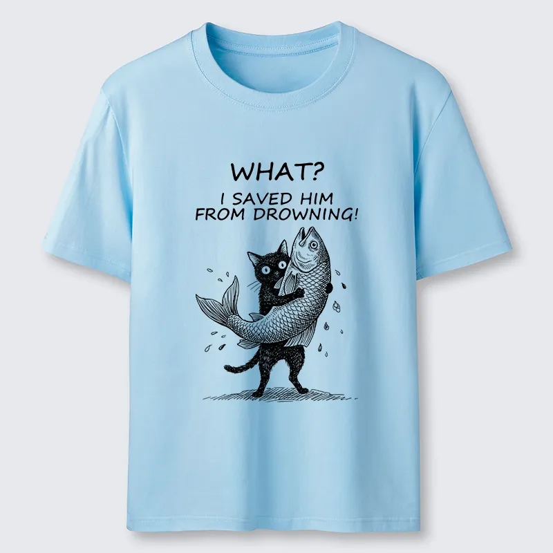 Tokyo-Tiger Cat Claims Fish Saving Meme Classic T-Shirt