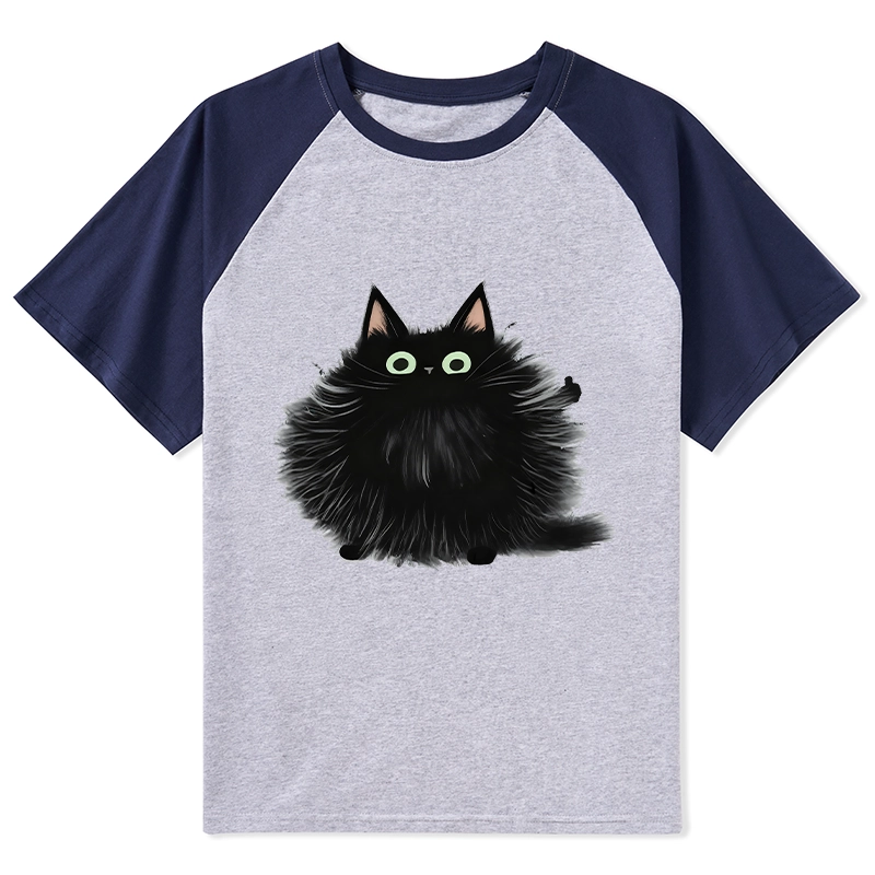 Tokyo-Tiger Cat's Approval Raglan T-shirt
