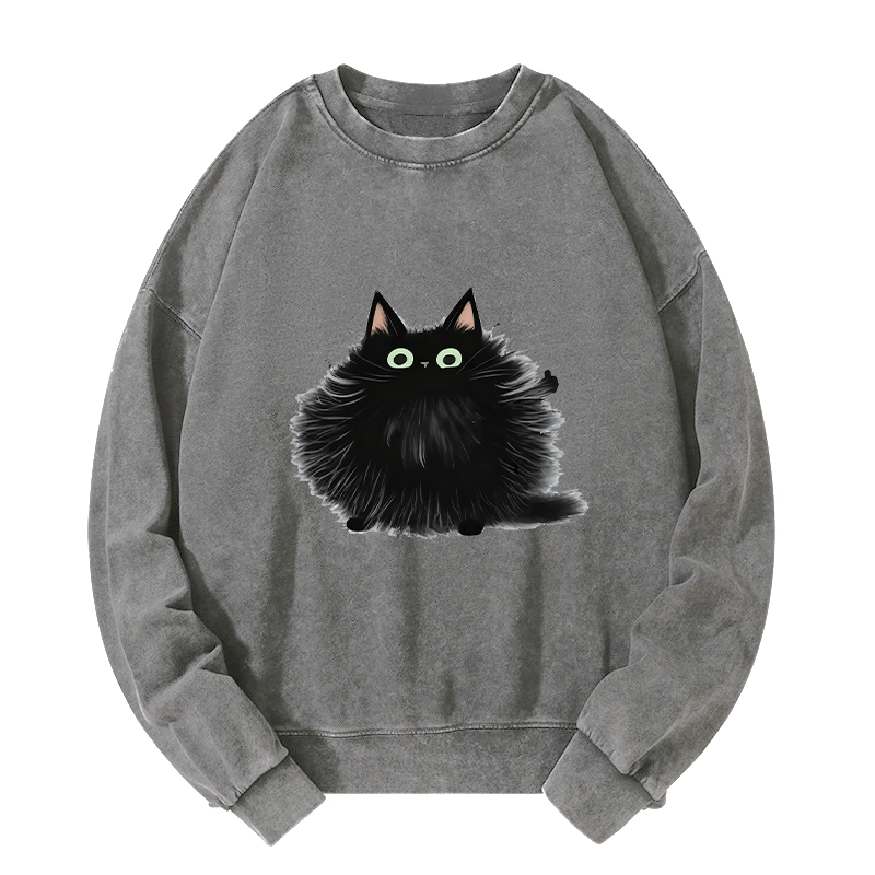 Tokyo-Tiger Cat's Approval Washed Sweatshirt