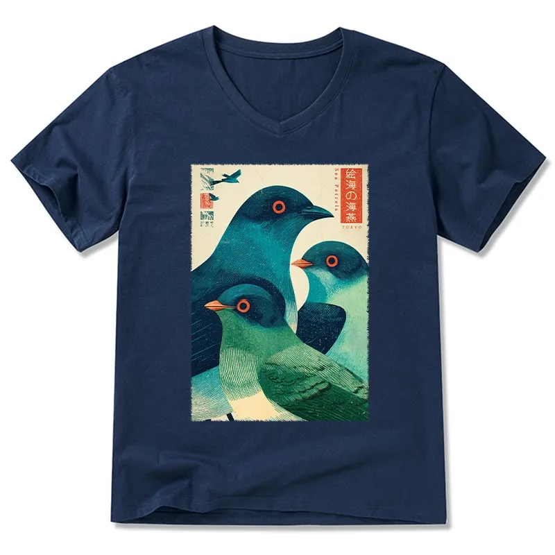 Tokyo-Tiger Petrels Of The Painted Sea V-Neck Classic T-Shirt
