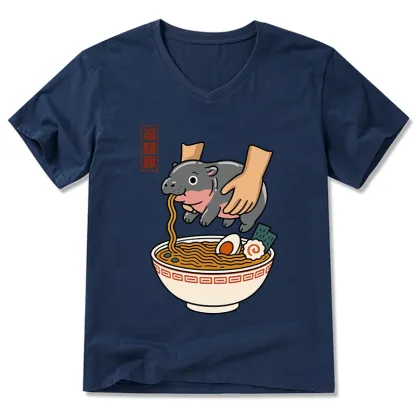 Tokyo-Tiger Noodles Got Me V-Neck Classic T-Shirt
