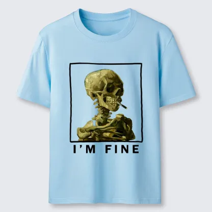 Tokyo-Tiger Skeleton Says Im Fine Classic T-Shirt