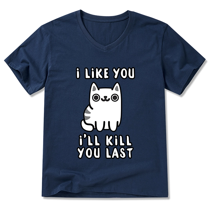 Tokyo-Tiger Cats And Humans Have A Love-hate Relationship V-Neck Classic T-Shirt