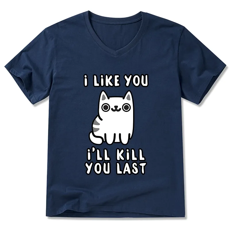 Tokyo-Tiger Cats And Humans Have A Love-hate Relationship V-Neck Classic T-Shirt