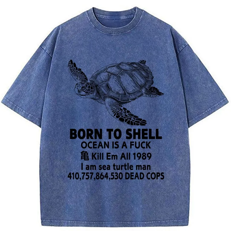 Tokyo-Tiger Born To Shell Washed T-Shirt