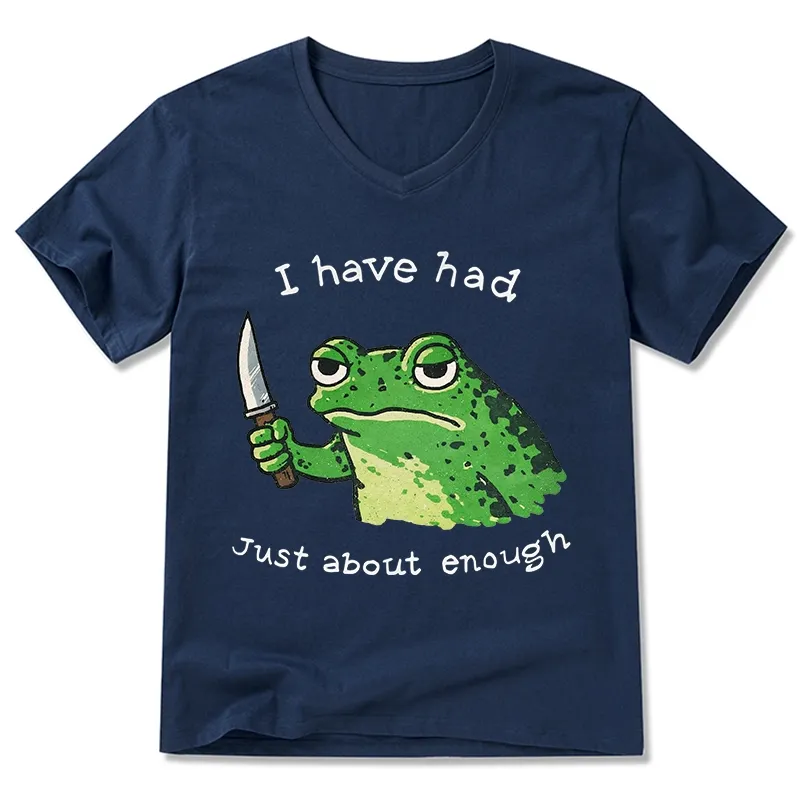 Tokyo-Tiger Impatient Frog V-Neck Classic T-Shirt