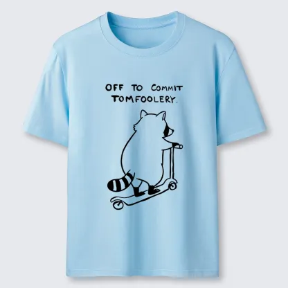 Tokyo-Tiger Scooter Raccoon Funny Meme Classic T-Shirt