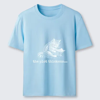 Tokyo-Tiger Meme Cat Reading Mystery Book Classic T-Shirt