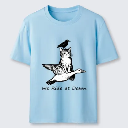 Tokyo-Tiger Funny We Ride At Dawn Classic T-Shirt