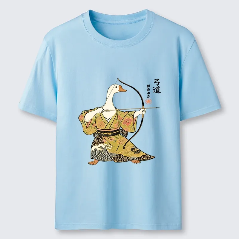 Tokyo-Tiger Goose In Kimono With Bow Classic T-Shirt