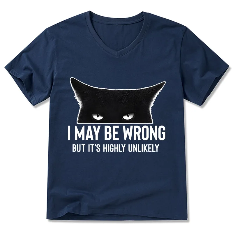 Tokyo-Tiger Cat Can Do No Wrong V-Neck Classic T-Shirt