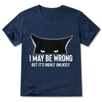 Tokyo-Tiger Cat Can Do No Wrong V-Neck Classic T-Shirt