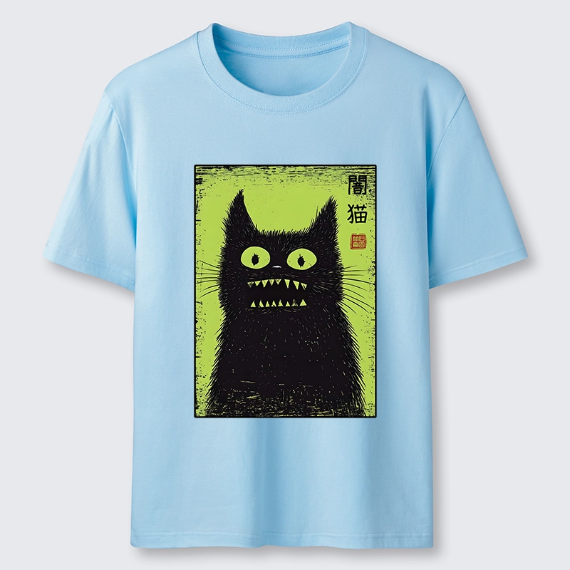 Tokyo-Tiger Spooky Black Cat Japanese Classic T-Shirt