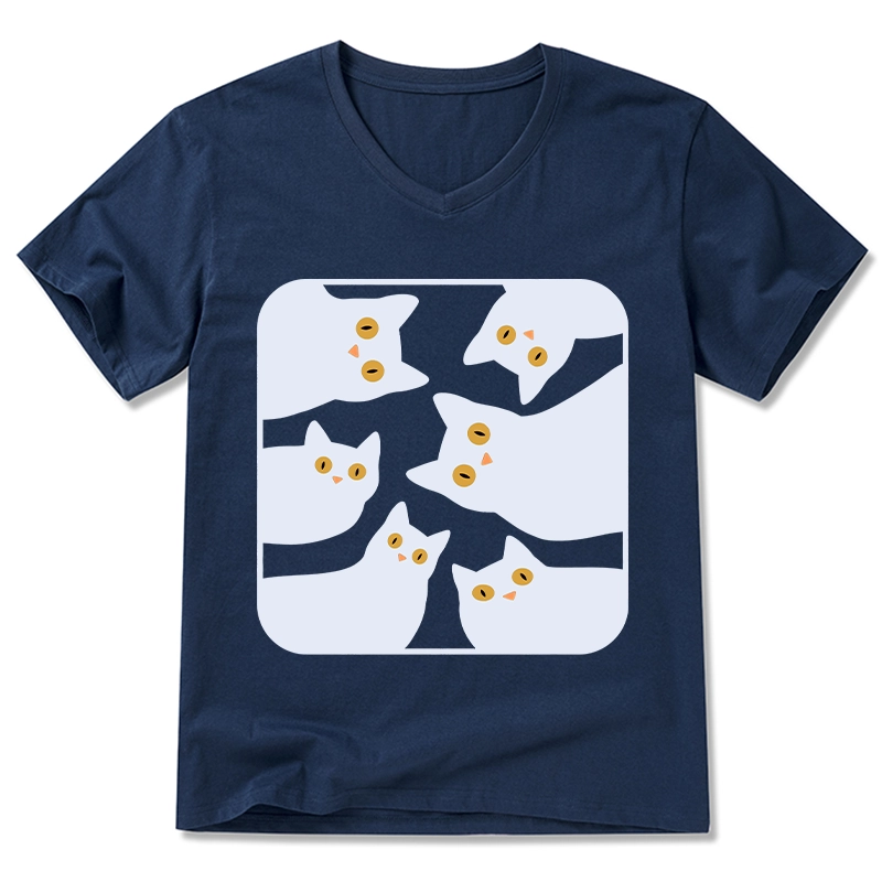 Tokyo-Tiger Cats Are Watching You V-Neck Classic T-Shirt