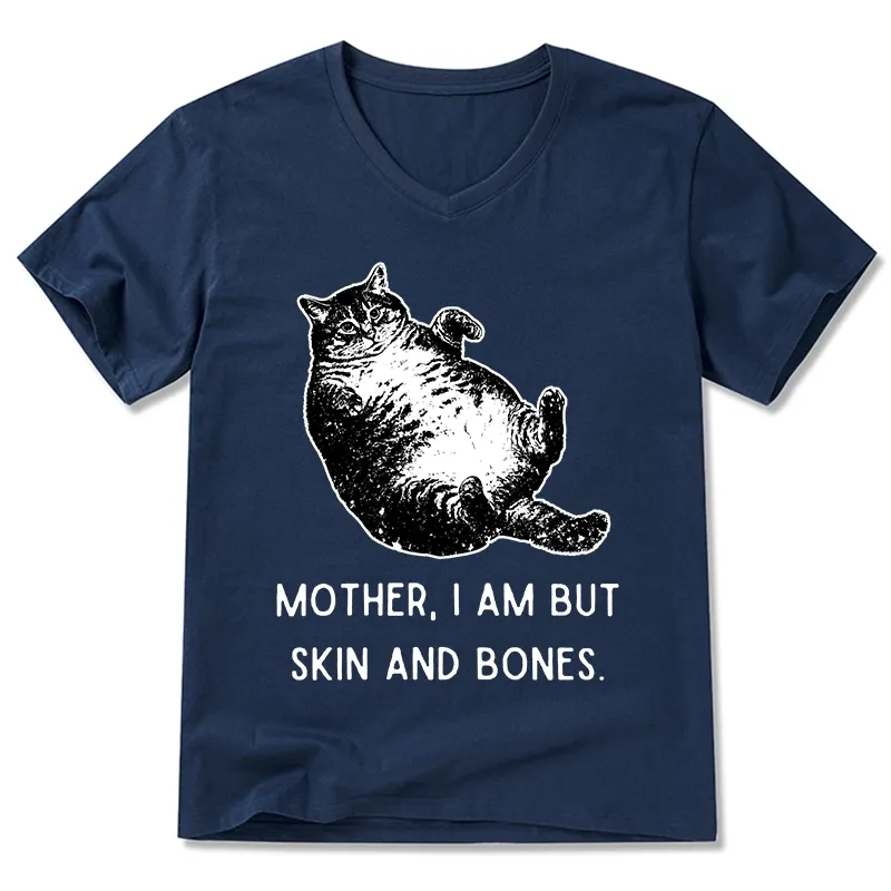 Tokyo-Tiger Overweight Cat And Its Doting Owner V-Neck Classic T-Shirt