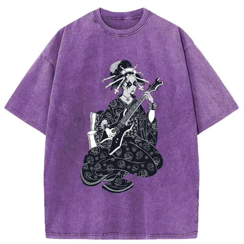 Tokyo-Tiger Heavy Metal Geisha Washed T-Shirt