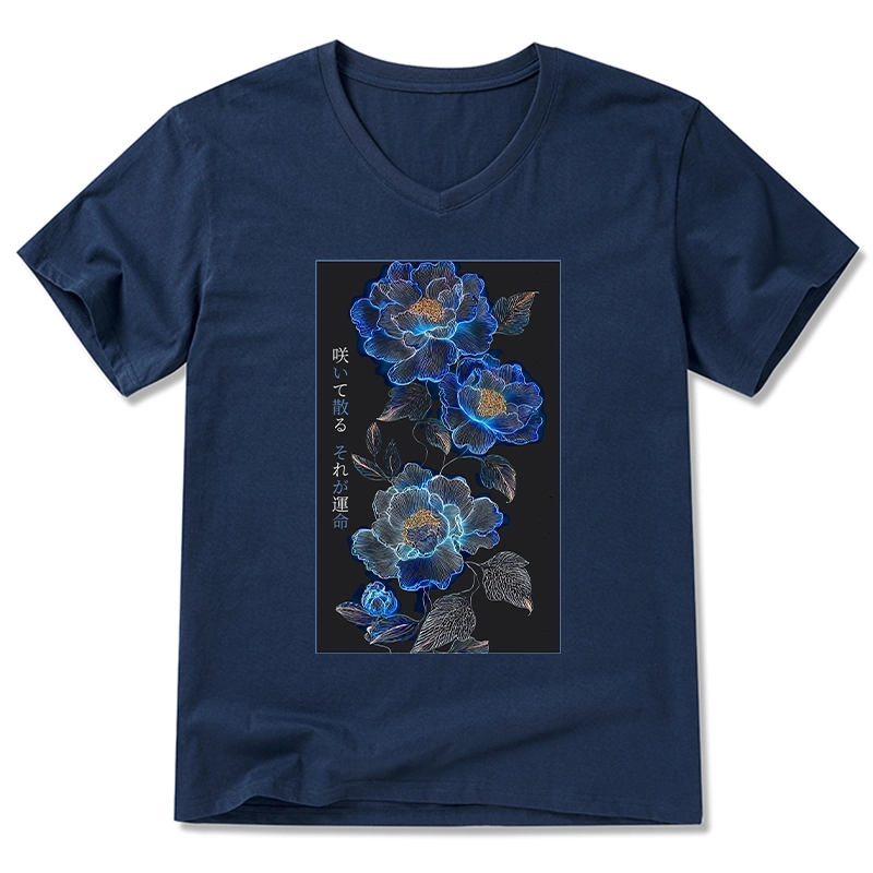 Tokyo-Tiger The Sea Of Flowers In The Darkness V-Neck Classic T-Shirt