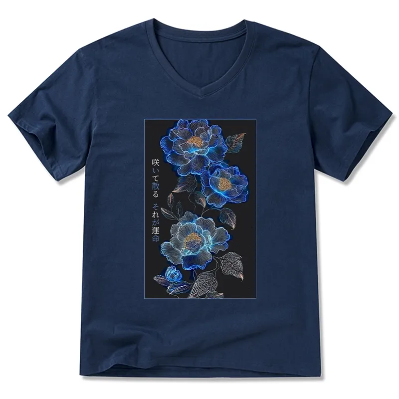Tokyo-Tiger The Sea Of Flowers In The Darkness V-Neck Classic T-Shirt
