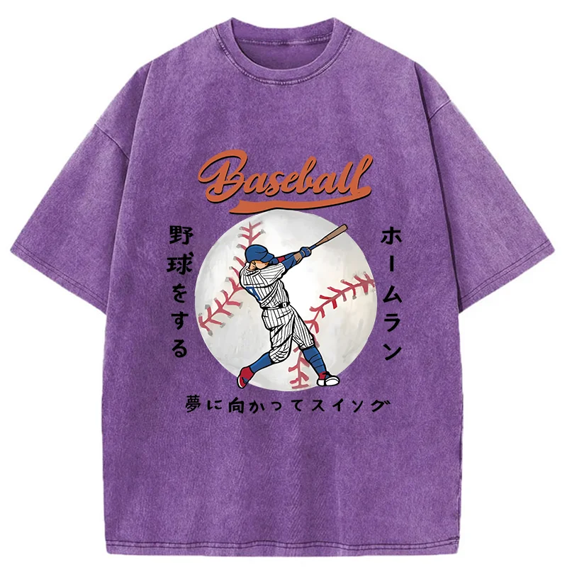 Tokyo-Tiger Japanese Baseball Washed T-Shirt