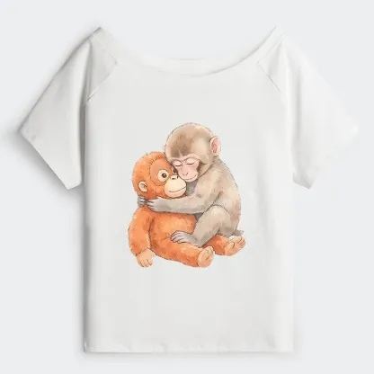 Tokyo-Tiger Poor Punch Off Shoulder T-Shirt