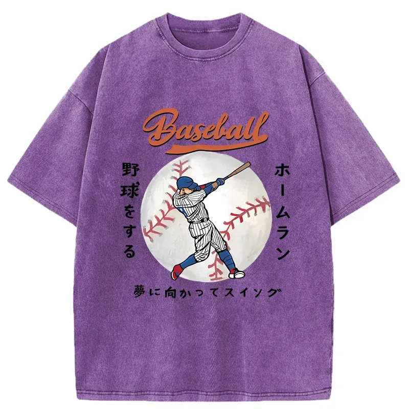 Tokyo-Tiger Japanese Baseball Washed T-Shirt