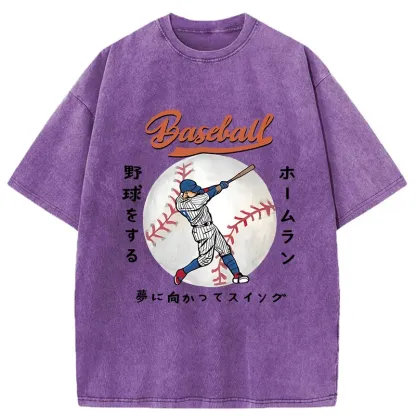 Tokyo-Tiger Japanese Baseball Washed T-Shirt