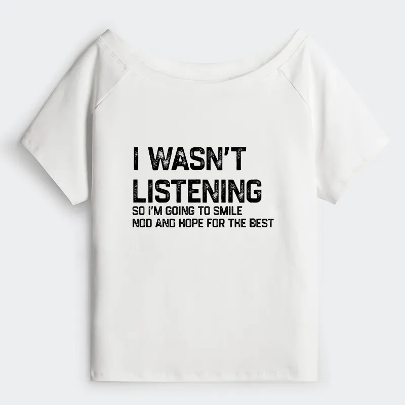 Tokyo-Tiger Indifferent To Everything Off Shoulder T-Shirt