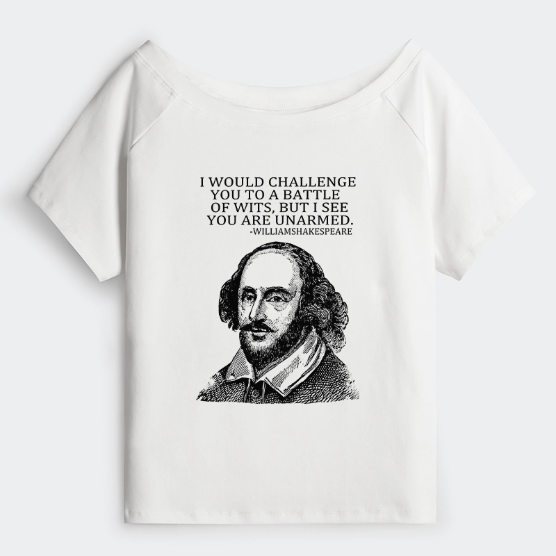 Tokyo-Tiger Your Intelligence Is Inferior To Mine Off Shoulder T-Shirt