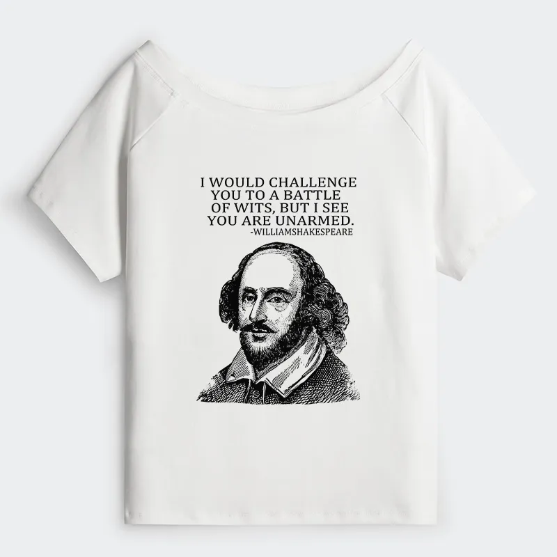 Tokyo-Tiger Your Intelligence Is Inferior To Mine Off Shoulder T-Shirt Sale