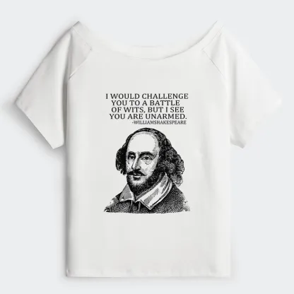 Tokyo-Tiger Your Intelligence Is Inferior To Mine Off Shoulder T-Shirt