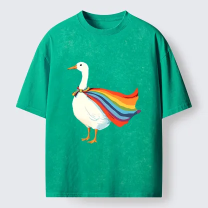 Tokyo-Tiger Proud Goose Washed T-Shirt