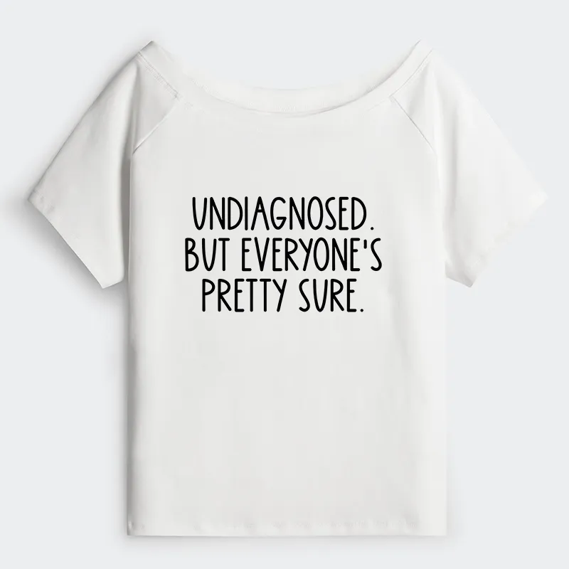 Tokyo-Tiger Self-diagnosed Illness Funny Off Shoulder T-Shirt