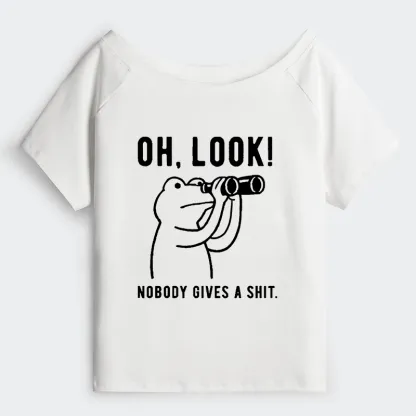 Tokyo-Tiger Frog of Indifference Off Shoulder T-Shirt