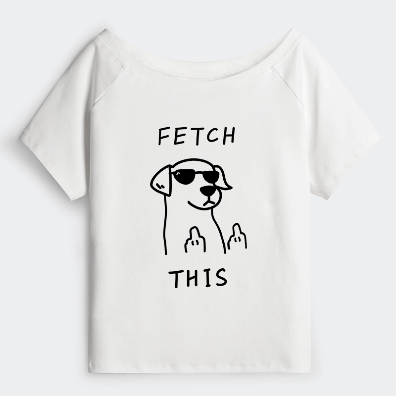 Tokyo-Tiger Rebellious Dog Off Shoulder T-Shirt