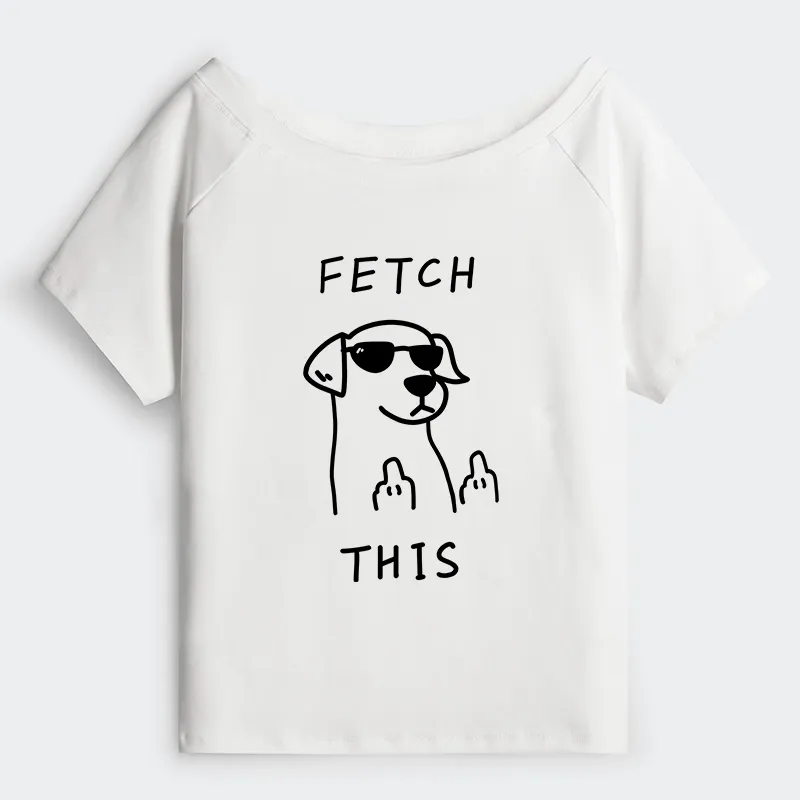 Tokyo-Tiger Rebellious Dog Off Shoulder T-Shirt