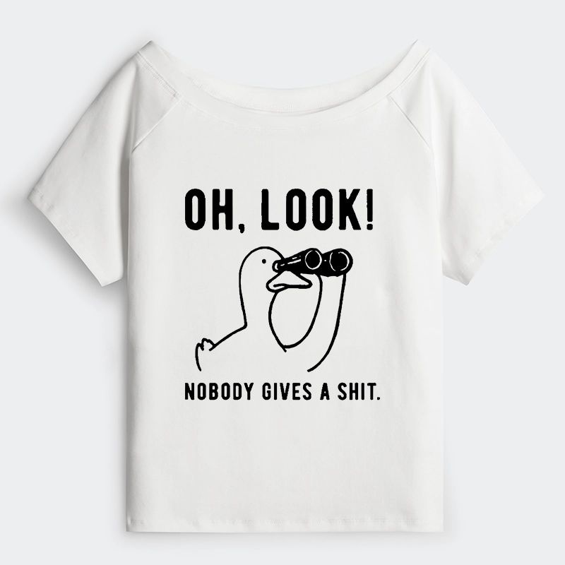 Tokyo-Tiger No One Cares About The Duck Off Shoulder T-Shirt