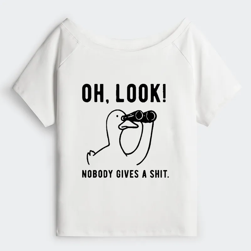 Tokyo-Tiger No One Cares About The Duck Off Shoulder T-Shirt