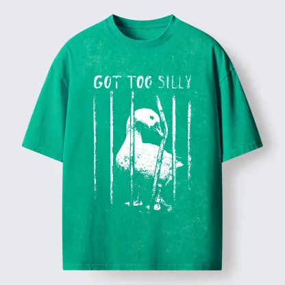 Tokyo-Tiger Got Too Silly Goose Washed T-Shirt