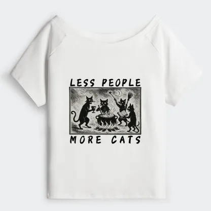 Tokyo-Tiger Cat Sacrifice Ceremony Off Shoulder T-Shirt