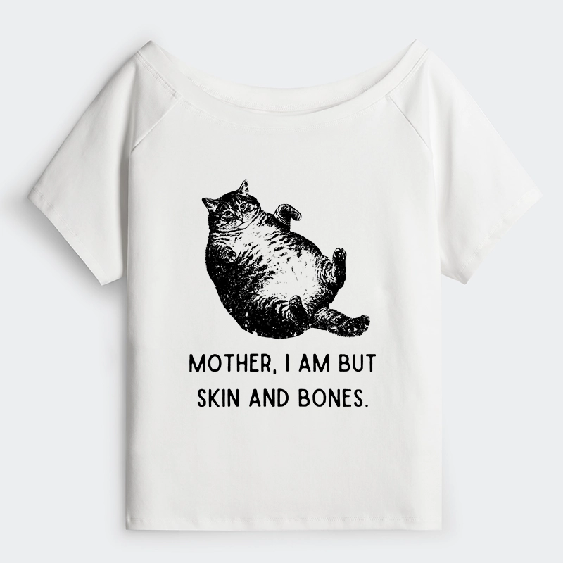 Tokyo-Tiger Overweight Cat And Its Doting Owner Off Shoulder T-Shirt