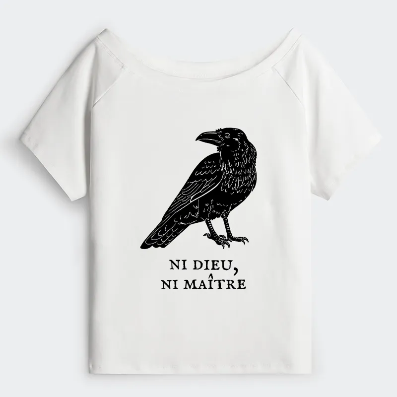 Tokyo-Tiger Crow Have A Strong Sense Of Self Off Shoulder T-Shirt Sale